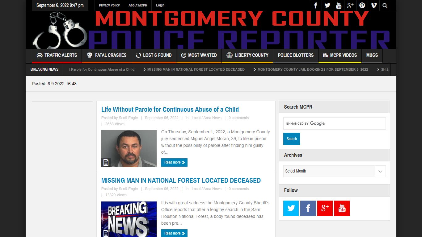 Montgomery County Police Reporter